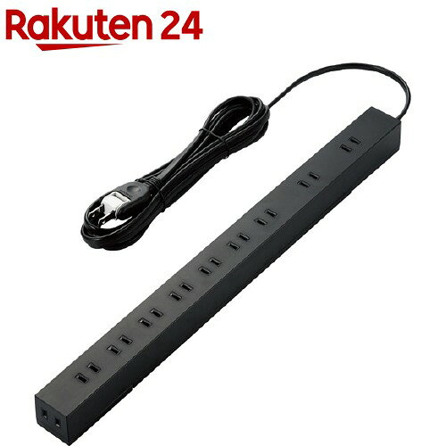 エレコム 電源タップ 配線すっきり 雷ガード 3m・10個口 ECT-0103BK(1個)【エレコム(ELECOM)】