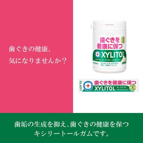 キシリトール オーラテクトガム クリアミント スリムボトル(125g)【キシリトール(XYLITOL)】[トクホ 歯に良い] rakuten24-11112024 楽天24 サンプル画像2