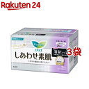 ロリエ しあわせ素肌 消臭プラス 特に多い昼用 25cm 羽つき(15個入 3袋セット)【ロリエ】