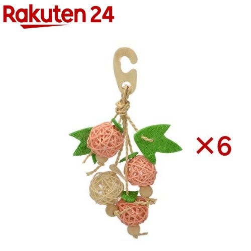 バードトイ ナチュラルハンガー フルーツ(6セット)【バードトイ】