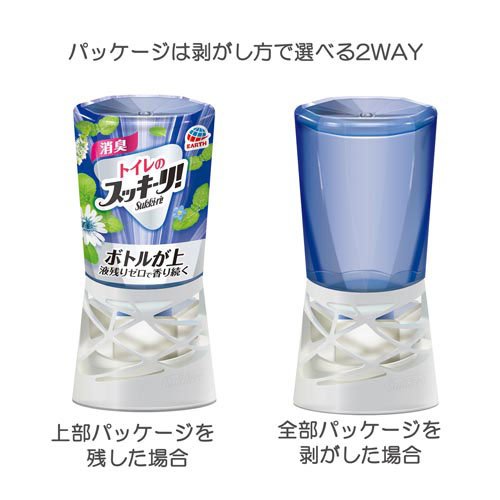 トイレのスッキーリ！ Sukki-ri！ 消臭芳香剤 スッキーリミントの香り(400ml*5個セット)【スッキーリ！(sukki-ri！)】 3