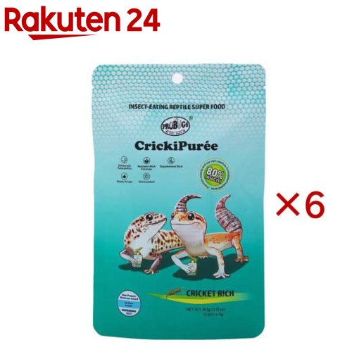 プロバグズクリケットピューレ(12個入×6セット(1個5g))