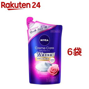 ニベア クリームケア ボディウォッシュ フレンチガーデンローズ つめかえ用(360ml*6袋セット)【ニベア】[ボディソープ おすすめ 泡 保湿 しっとり 乾燥肌]