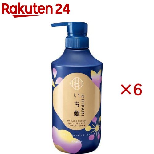 いち髪 ダメージリペア＆カラーケア コンディショナー ポンプ(450g×6セット)【いち髪】