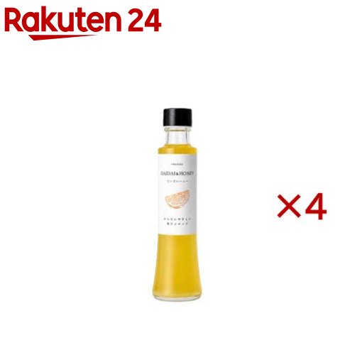 お店TOP＞フード＞はちみつ・ジャム＞シロップ＞はちみつシロップ＞だいだいハニーシロップ (200ml×4セット)【だいだいハニーシロップの商品詳細】●だいだい果汁とはちみつをブレンドしたシロップです。【品名・名称】果汁入り清涼飲料水【だいだいハニーシロップの原材料】だいだい果汁、果糖ぶどう液糖、蜂蜜、オリゴ糖【栄養成分】100g当りエネルギー：298.0kcal、たんぱく質：0.2g、脂質：0.1g、炭水化物：74.0g、食塩相当：0g【アレルギー物質】なし【保存方法】直射日光を避けて涼しいところに保存してください。【発売元、製造元、輸入元又は販売元】株式会社阿波酢造※説明文は単品の内容です。リニューアルに伴い、パッケージ・内容等予告なく変更する場合がございます。予めご了承ください。・単品JAN：4964150700035株式会社阿波酢造徳島県勝浦郡勝浦町大字生名字神ノ木52番地1088-542-2800広告文責：楽天グループ株式会社電話：050-5577-5043[砂糖・甘味料]