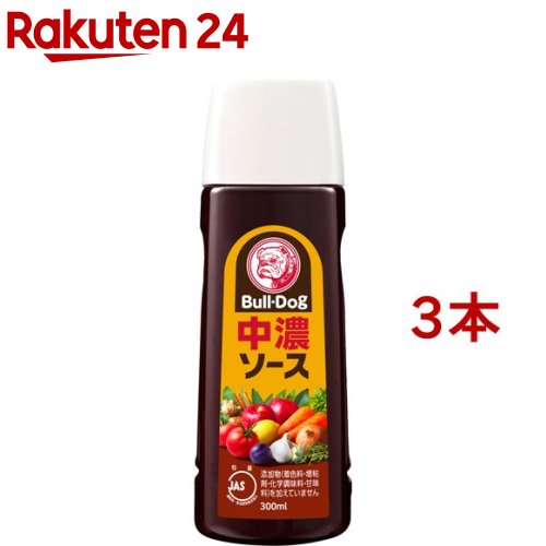 ブルドック 中濃ソース(300mL*3コセット)【ブルドック】
