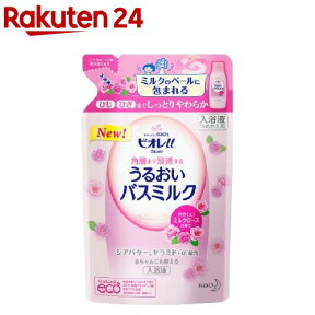 ビオレu角層まで浸透バスミルクミルクローズの香りつめかえ用((480ml))【ビオレU(ビオレユー)】[入浴剤]