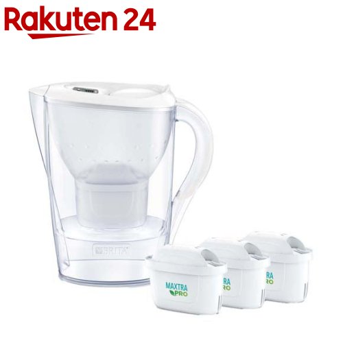 ブリタ ポット型浄水器 マレーラ マクストラプロ カートリッジ 3個付き(1セット)【ブリタ(BRITA)】