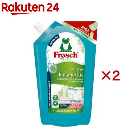 フロッシュ 食器用洗剤 ユーカリ プレミアム 詰替(800ml×2セット)