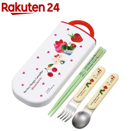 TACC2AG 抗菌食洗対応トリオセット はらぺこあおむし ハローキティ(1個)