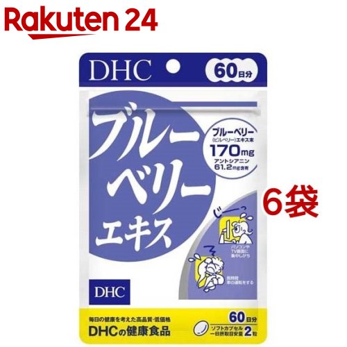 DHC ブルーベリーエキス 60日分(120粒入*6袋セット)【DHC サプリメント】 1