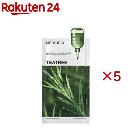 メディヒール ティーツリー エッセンシャルマスク カーミングモイスチャー(5セット)【MEDIHEAL(メディヒール)】