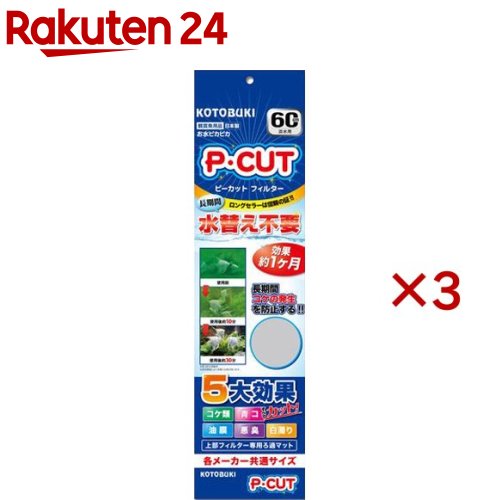 コトブキ工芸 P・カット フィルター60(3セット)【コトブキ工芸】