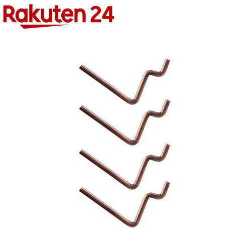 キングジム(Kingjim) PEGGY ペギー L字フック L-HOOK 茶 (PGP01チヤ) 4個入り(4個)