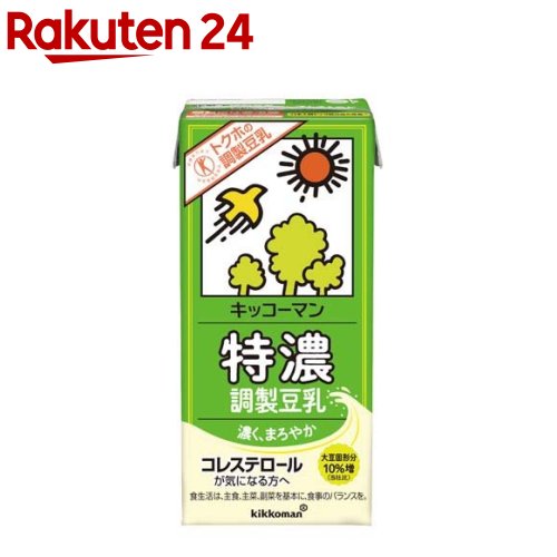 キッコーマン 特濃調製豆乳 1L*6本入 【キッコーマン】[トクホ 特定保健用食品 たんぱく質]