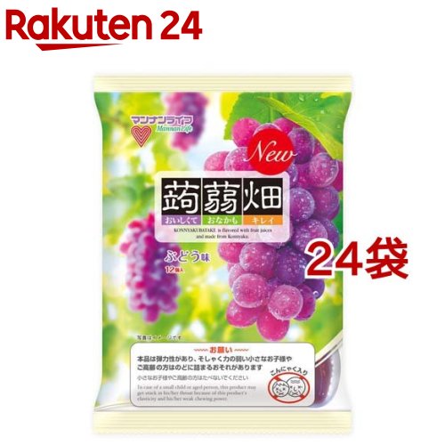 蒟蒻畑 ぶどう味(12個入*24袋セット)【蒟蒻畑】[こんにゃくゼリー 食物繊維 ヘルシー おやつ 夜食]のサムネイル