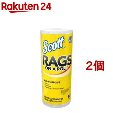 SCOTT Rags ホワイトロール(55カット*2コセット)