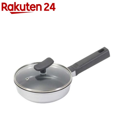 chiiino (チーノ) ダイキャスト ガラス 蓋付き 目玉焼 14cm HB-6565 ガス火専用(1個)