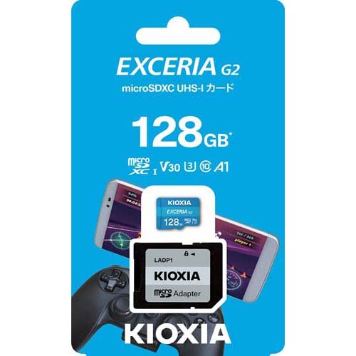 KIOXIA microSDXCカード EXCERIA 128GB UHS-I KMU-B128G(1個)【KIOXIA(キオクシア)】