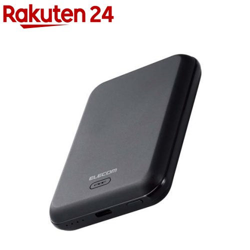 エレコム MagSafe モバイルバッテリー Type-C 5000mAh 12w 充電器 iPhone ブラック(1個)【エレコム(ELECOM)】