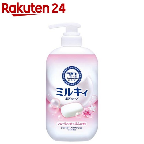 ミルキィボディソープ フローラルせっけんの香り ポンプ(500ml)【ミルキィボディソープ】