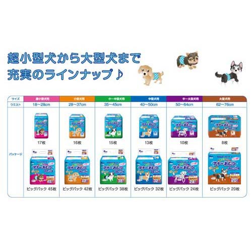 P・ワン 男の子のためのマナーおむつ おしっこ用 ビッグパック 小型犬(42枚入*6コセット)【P・ワン(P・one)】 3