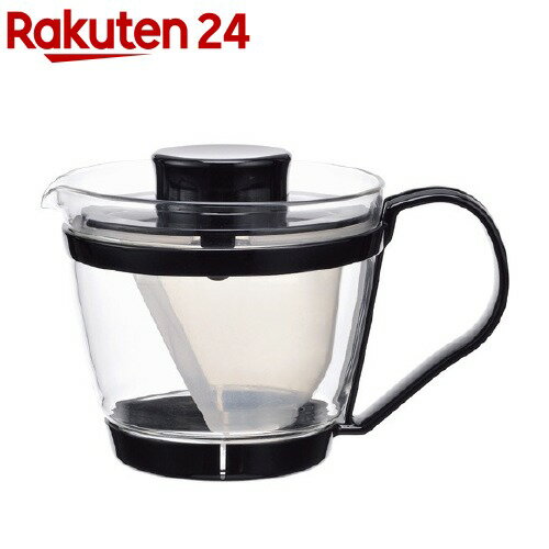 イワキ(iwaki) レンジのポット 茶器 ブラック KT863-BK(1個入)【イワキ(iwaki)】