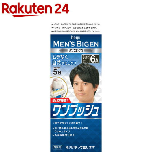 メンズビゲン ワンプッシュ アッシュブラウン 6A(1セット)【d1hy】【メンズビゲン】[白髪染め]