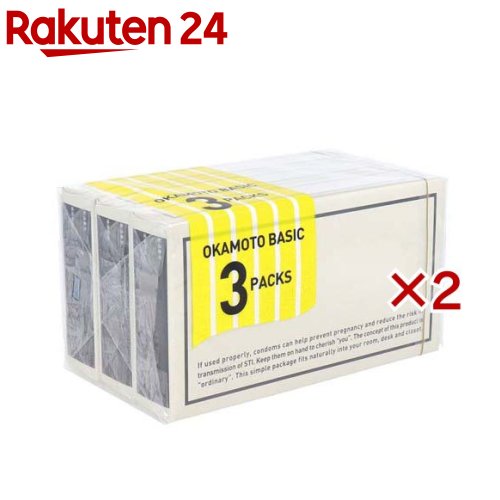 オカモト OKAMOTO BASIC コンドーム(3パック×2セット(1パック12個入))