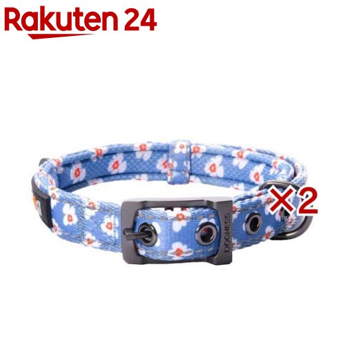 ドッグネス 首輪 エレガント M フォゲットミーノット(2セット)【ドッグネス】