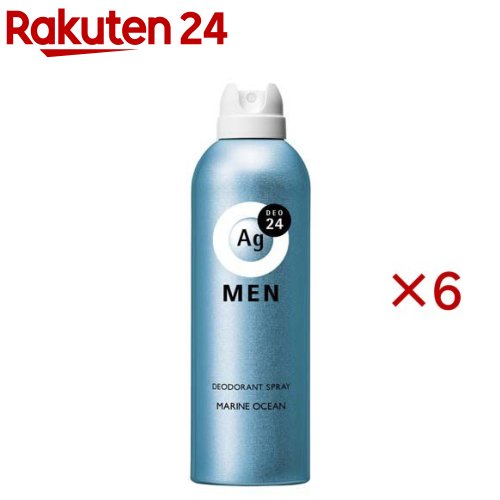エージーデオ24メン メンズデオドラントスプレー N マリンオーシャン LL(180g×6セット)【エージーデオ24(Ag deo 24)】...