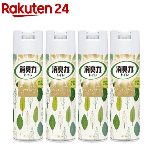 消臭力 トイレ用 消臭スプレー フィンランドリーフ(365ml×4セット)【消臭力】