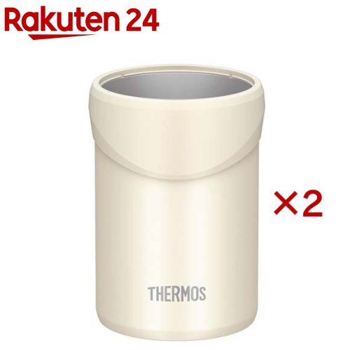 サーモス 保冷缶ホルダー 350ml缶用 タンブラー ホワイト JDU-350 WH(2セット)【サーモス(THERMOS)】