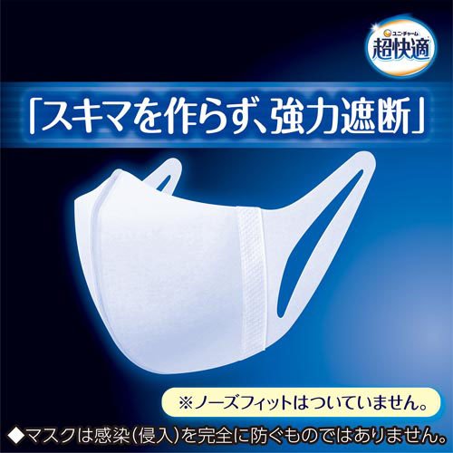 超快適マスク 超立体遮断タイプ ふつう 不織布マスク(50枚入*6箱セット)【超快適超立体遮断マスク】