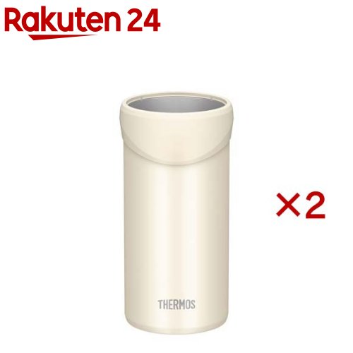 サーモス 保冷缶ホルダー 500ml缶用 タンブラー ホワイト JDU-500 WH(2セット)【サーモス(THERMOS)】