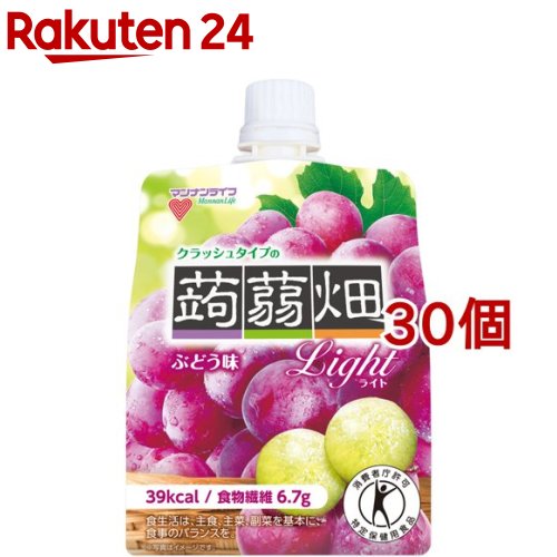 クラッシュタイプの蒟蒻畑ライト ぶどう味(150g*30コセット)【蒟蒻畑】[こんにゃくゼリー 食物繊維 低カロリー 特保 健康]