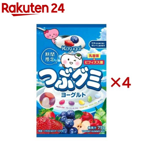 つぶグミ ヨーグルト(75g×4セット)のサムネイル