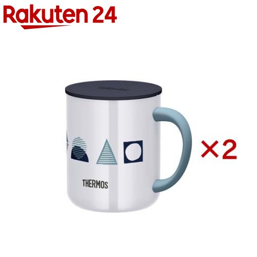 お店TOP＞ホーム＆キッチン＞食器・カトラリー＞カップ・グラス＞マグカップ＞サーモス 真空断熱マグカップ 450ml ネイビーパターン JDG-452LTD NV-PTN (2セット)【サーモス 真空断熱マグカップ 450ml ネイビーパターン JDG-452LTD NV-PTNの商品詳細】●普段使いに！使いやすいシンプルなマグカップ！●結露しにくい冷たい飲みものでも結露しにくいのでテーブルを汚しません●外側が熱くならない熱々の飲みものを入れても外側が熱くなりません。●ステンレス製魔法びん構造真空断熱構造だから、飲み頃温度をキープ。保温・保冷OK●丸みを帯びた口当たりの良い飲み口●ほこりを防ぎ保温に効果的なフタ【規格概要】本体寸法：約幅12.0*奥行8.5*高さ11.0cm重量：約0.2kg容量：0.45L口径：約8.0cm保温効力：69度以上(1時間)保冷効力：8度以下(1時間)材質：本体：ステンレス鋼(アクリル樹脂塗装)／ハンドル：ABS樹脂／フタ：ポリプロピレン【注意事項】※本体は食器洗浄機・食器乾燥機を使用しないでください。熱によりハンドルが変形する原因になります。また塗装・印刷などのはがれの原因になります。【原産国】中国【ブランド】サーモス(THERMOS)【発売元、製造元、輸入元又は販売元】サーモス※説明文は単品の内容です。リニューアルに伴い、パッケージ・内容等予告なく変更する場合がございます。予めご了承ください。・単品JAN：4562344395052サーモス959-0215 新潟県燕市吉田下中野14350570-066966広告文責：楽天グループ株式会社電話：050-5577-5043[キッチン用品/ブランド：サーモス(THERMOS)/]