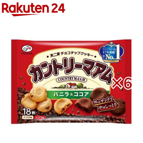 カントリーマアム バニラ＆ココア(18枚入×6セット)