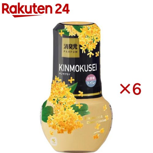 消臭元パルファム 部屋・トイレ用 芳香消臭剤 キンモクセイ(400ml×6セット)【消臭元】