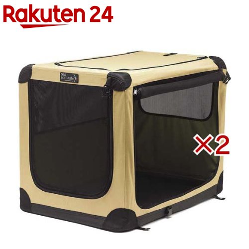 お店TOP＞ペット用品＞犬用品(グッズ)＞犬用おでかけ用品(旅行・お散歩)＞クレート(犬用)＞ソフ-クレート n2 XL ベージュ (2セット)【ソフ-クレート n2 XL ベージュの商品詳細】●ワンタッチで組み立て、折りたたみできるスライド・ホールディングシステム。●金属フレームを使用し、高い強度を実現しました。●底面には防水のビニール生地を使用。地面からの水や湿気が内部に入り込まないので、直接地面に置いても大丈夫。●本体カバーは取り外して丸洗いもOK！汚れが拭き取りやすいよう内側は撥水加工されています。●天面ドアと正面メッシュドアは巻き上げてマジックテープで固定できます。【使用方法】・各サイズに例示しているペットの種類(犬種)は、標準値をもとにしています。・ペットには個体差がありますので、ご自身のペットの体格や成長段階をご考慮の上サイズをお選びください。・ご使用前に取扱説明書をお読みいただき、正しくご使用ください。・取扱説明書はお読みになった後大切に保管し、必要なときにご確認ください。【規格概要】・材質：ナイロン、PVC、ポリエステル、スチール・商品サイズ：幅610×奥行900×高さ680(mm)・商品重量：4800g【原産国】中国【発売元、製造元、輸入元又は販売元】スペクトラム ブランズ ジャパンこちらの商品は、ペット用の商品です。※説明文は単品の内容です。リニューアルに伴い、パッケージ・内容等予告なく変更する場合がございます。予めご了承ください。・単品JAN：4571269547958スペクトラム ブランズ ジャパン220-0004　神奈川県横浜市西区北幸2-6-26 HI横浜ビル3階045-322-4330広告文責：楽天グループ株式会社電話：050-5577-5043[ペットのサークル・雑貨など]