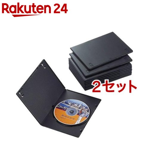 ���쥳�� �����DVD�ȡ��륱���� CCD-DVDS03BK(10����*2���å�)�ڥ��쥳��(ELECOM)��