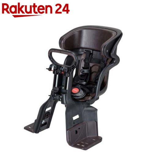 自転車用 フロントチャイルドシート ヘッドレスト付き ブラック・こげ茶 FBC-011DX5(1台)