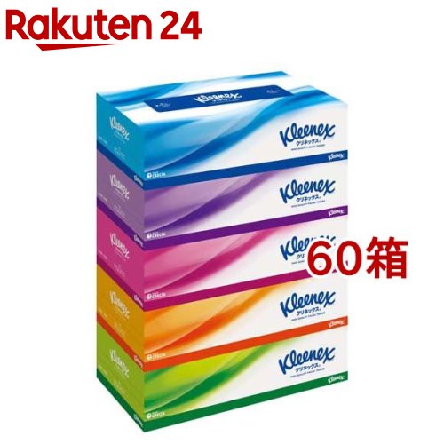 クリネックス ティシュー(180組 5箱パック 12個セット)【クリネックス】 ティッシュ