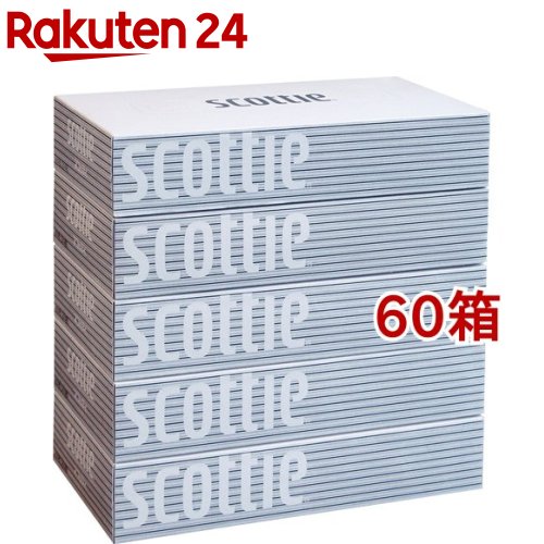 【法人・企業様限定販売】スコッティ フラワー ボックス 250W3箱パック 18組 5ケース 送料無料（2924566ウ142SP）