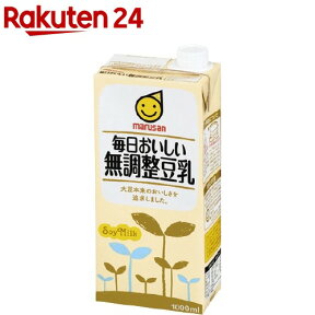 マルサン 毎日おいしい無調整豆乳(1L*6本入)【マルサン】