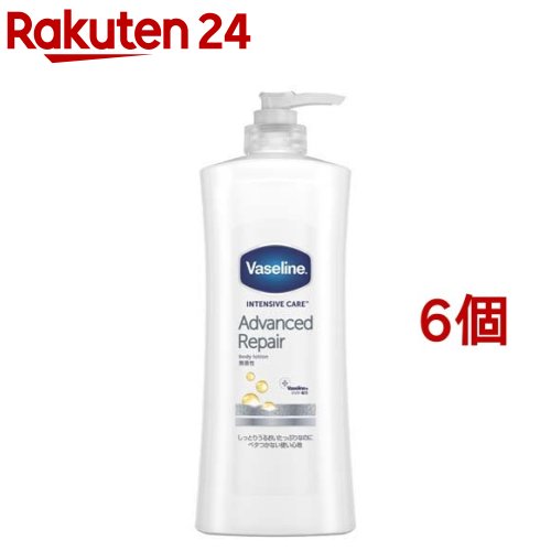 ヴァセリン アドバンスドリペアボディローション 無香性(400ml*6個セット)