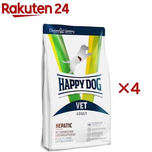 ハッピードッグ VET ヘパティック(肝臓ケア) ドライ 療法食(1kg×4セット)