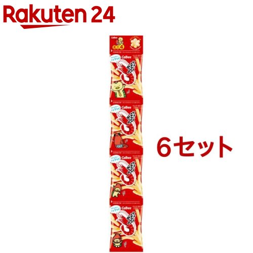 お店TOP＞フード＞お菓子＞スナック菓子＞スナック菓子＞かっぱえびせん ミニ4 (48g*6袋セット)【かっぱえびせん ミニ4の商品詳細】●天然えびまるごとカルシウム。【品名・名称】スナック菓子【かっぱえびせん ミニ4の原材料】小麦粉(国内製造)、植物油、でん粉、えび、砂糖、食塩 ／ 膨脹剤、調味料(アミノ酸等)、甘味料(甘草)【栄養成分】1袋12g当たりエネルギー：60kcal、たんぱく質：0.8g、脂質：2.7g、炭水化物：8.0g、食塩相当量：0.3g、カルシウム：17mg【アレルギー物質】小麦・えび【保存方法】直射日光の当たる所、高温多湿の所での保存はさけてください。【注意事項】・本品は卵・乳成分・かにを含む製品と共通の設備で製造しています。・本品で使用しているえびは、かにが混ざる漁法で採取しています。【原産国】日本【ブランド】かっぱえびせん【発売元、製造元、輸入元又は販売元】カルビー※説明文は単品の内容です。リニューアルに伴い、パッケージ・内容等予告なく変更する場合がございます。予めご了承ください。・単品JAN：4901330106508カルビー100-0005 東京都千代田区丸の内1-8-30120-55-8570広告文責：楽天グループ株式会社電話：050-5577-5043[お菓子/ブランド：かっぱえびせん/]