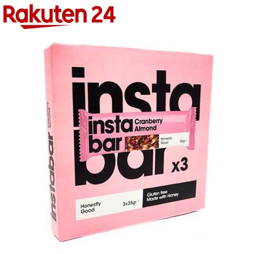 インスタバー クランベリー＆アーモンドバー BOX(35g×3本)